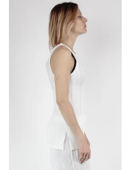 Gongdid Design 无袖衬衫 Pleats W Tank Top