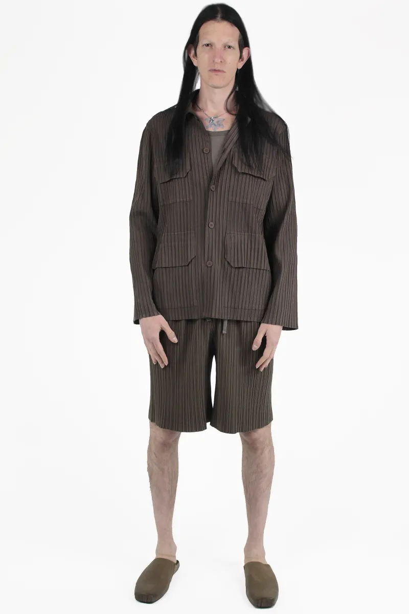 Gongdid Design 夹克 Pleats Pocket Jacket