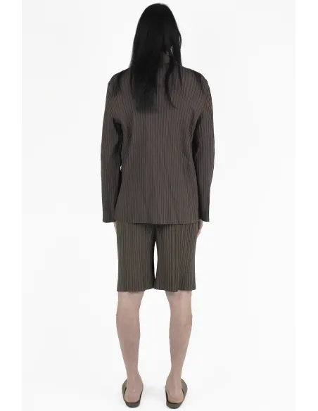 Gongdid Design Chaquetas Pleats Pocket Jacket