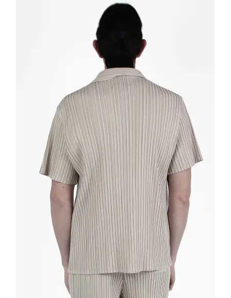 Gongdid Design Camisas Pleats Ss Shirt