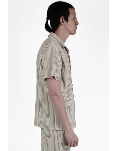 Gongdid Design Hemden Pleats Ss Shirt