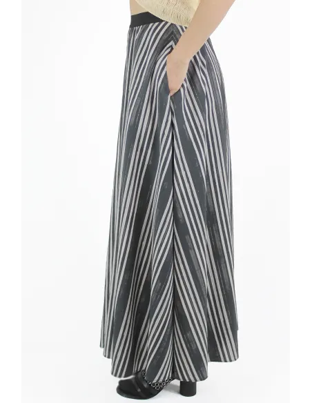 PierAntonio Gaspari ROCKE Stripes Long Skirt