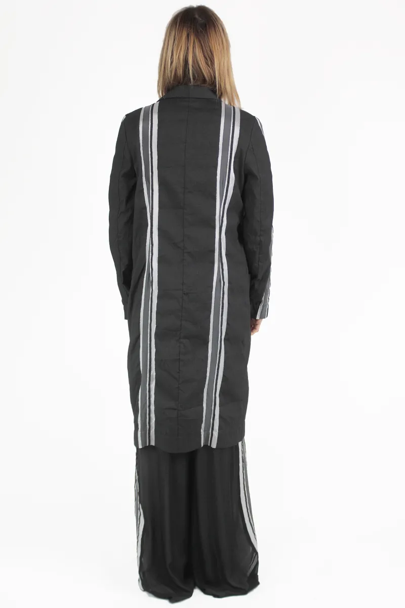 PierAntonio Gaspari IMPERMEABILI Stripes Long Coat