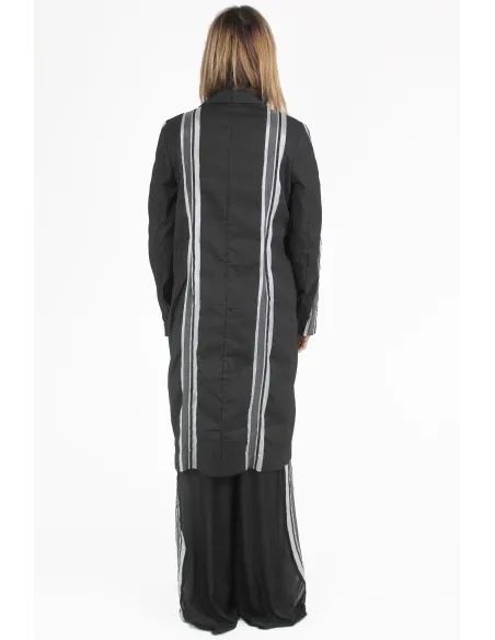 PierAntonio Gaspari IMPERMEABILI Stripes Long Coat