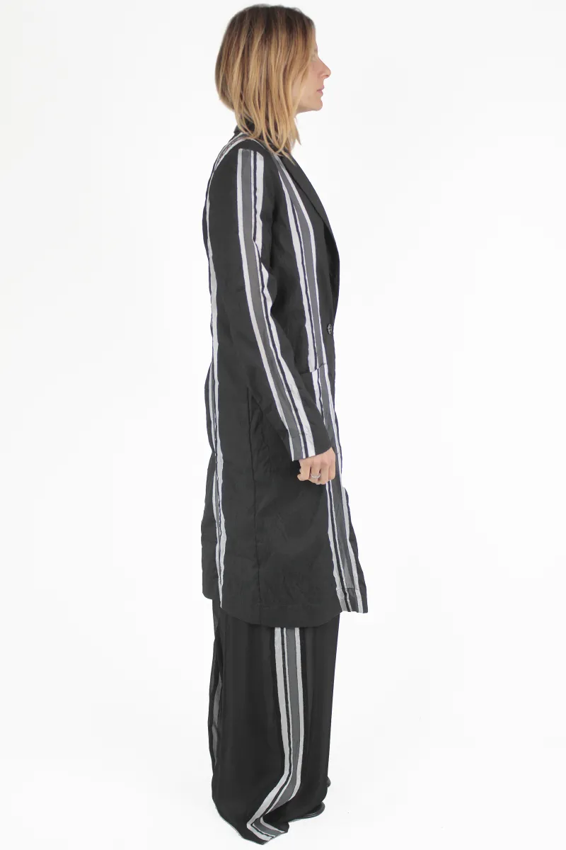 PierAntonio Gaspari IMPERMEABILI Stripes Long Coat