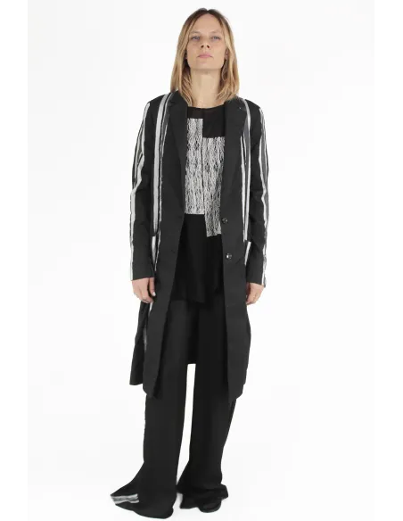 PierAntonio Gaspari IMPERMEABILI Stripes Long Coat