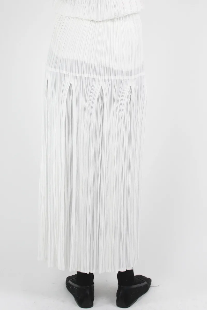 Gongdid Design GONNE Slits Pleats Skirt