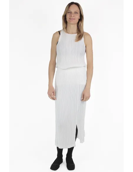 Gongdid Design ROCKE Pleats Midi Skirt