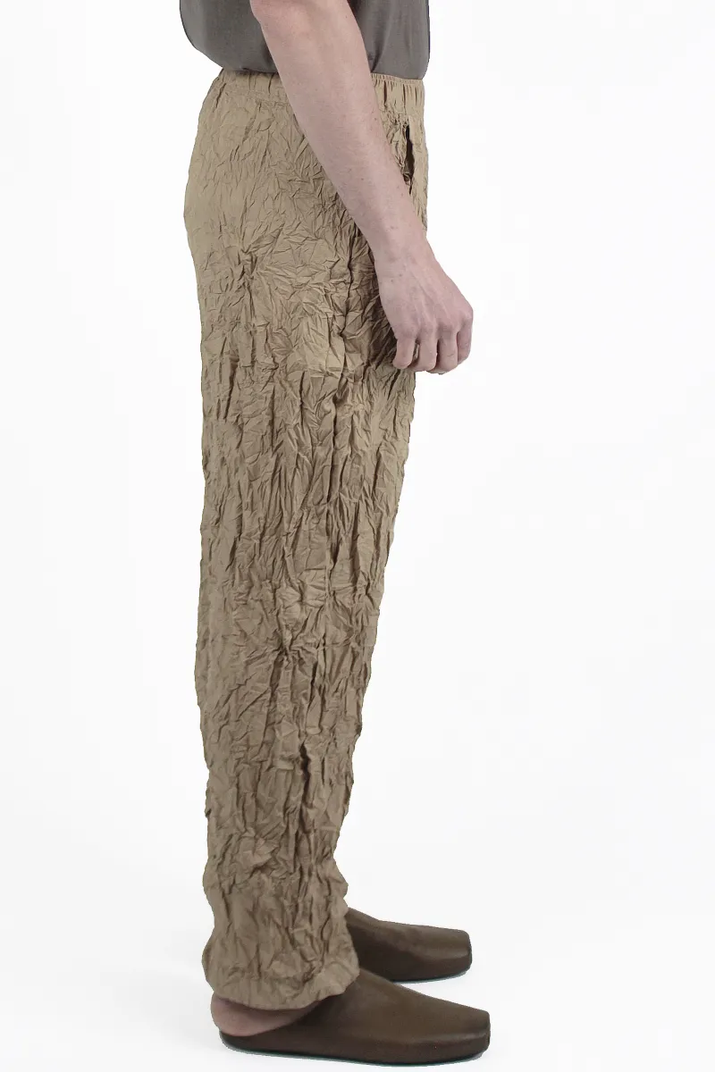 Gongdid Design 裤子 Crumpled Pleated Pants