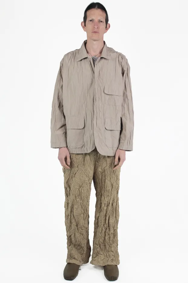 Gongdid Design Jacken Crumbled Pleated Jacket