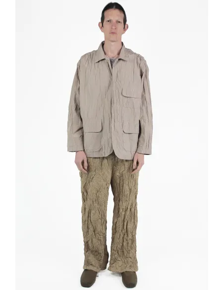 Gongdid Design Chaquetas Crumbled Pleated Jacket