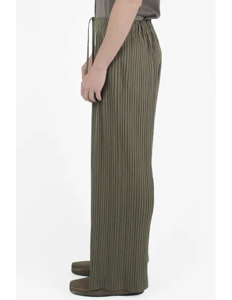Gongdid Design Pantaloni Stripe Pleats Pants