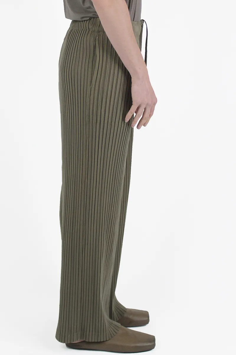 Gongdid Design Pantalons Stripe Pleats Pants
