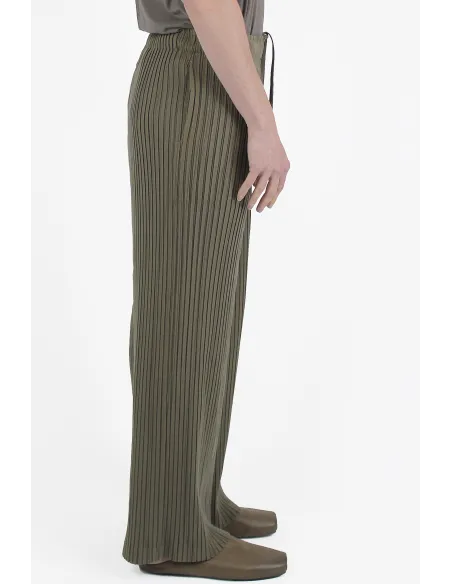 Gongdid Design Pantalones Stripe Pleats Pants