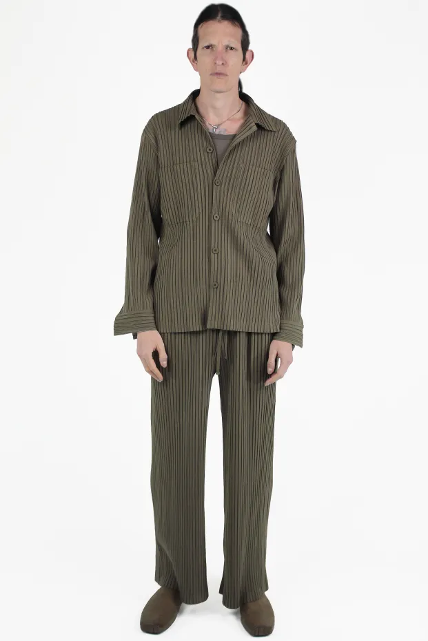 Gongdid Design ジャケット Stripe Pleats Jacket