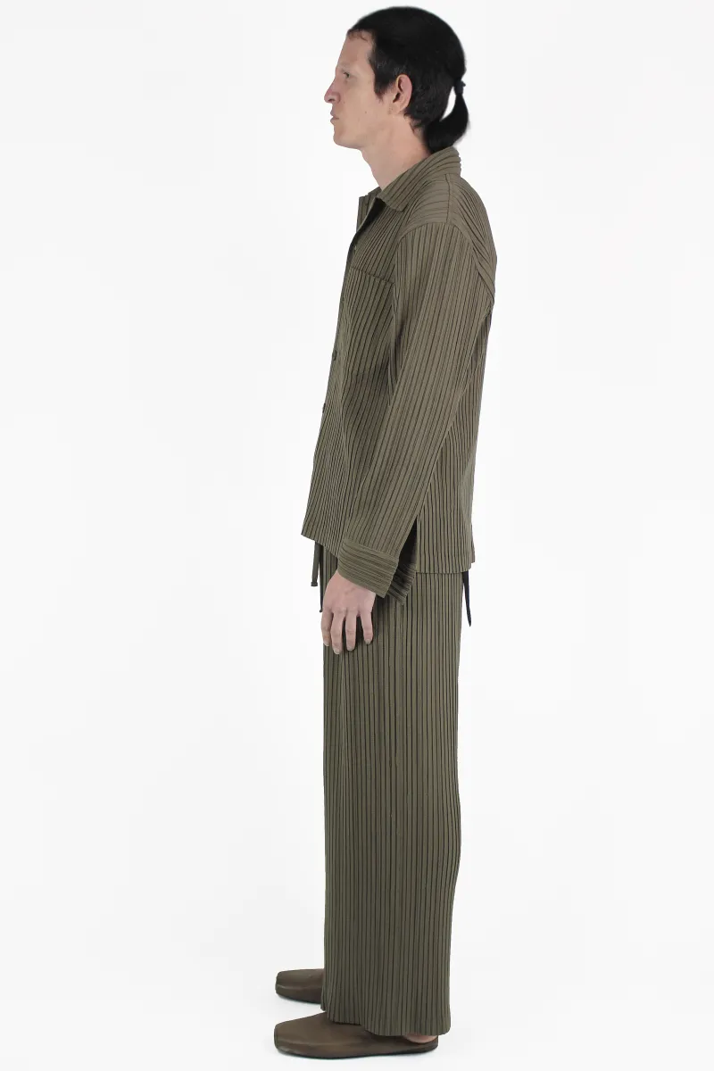 Gongdid Design Giacche Stripe Pleats Jacket