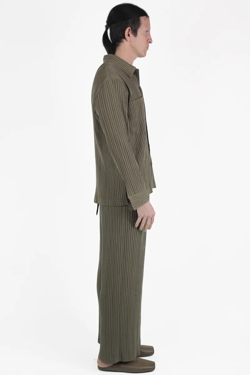 Gongdid Design 夹克 Stripe Pleats Jacket