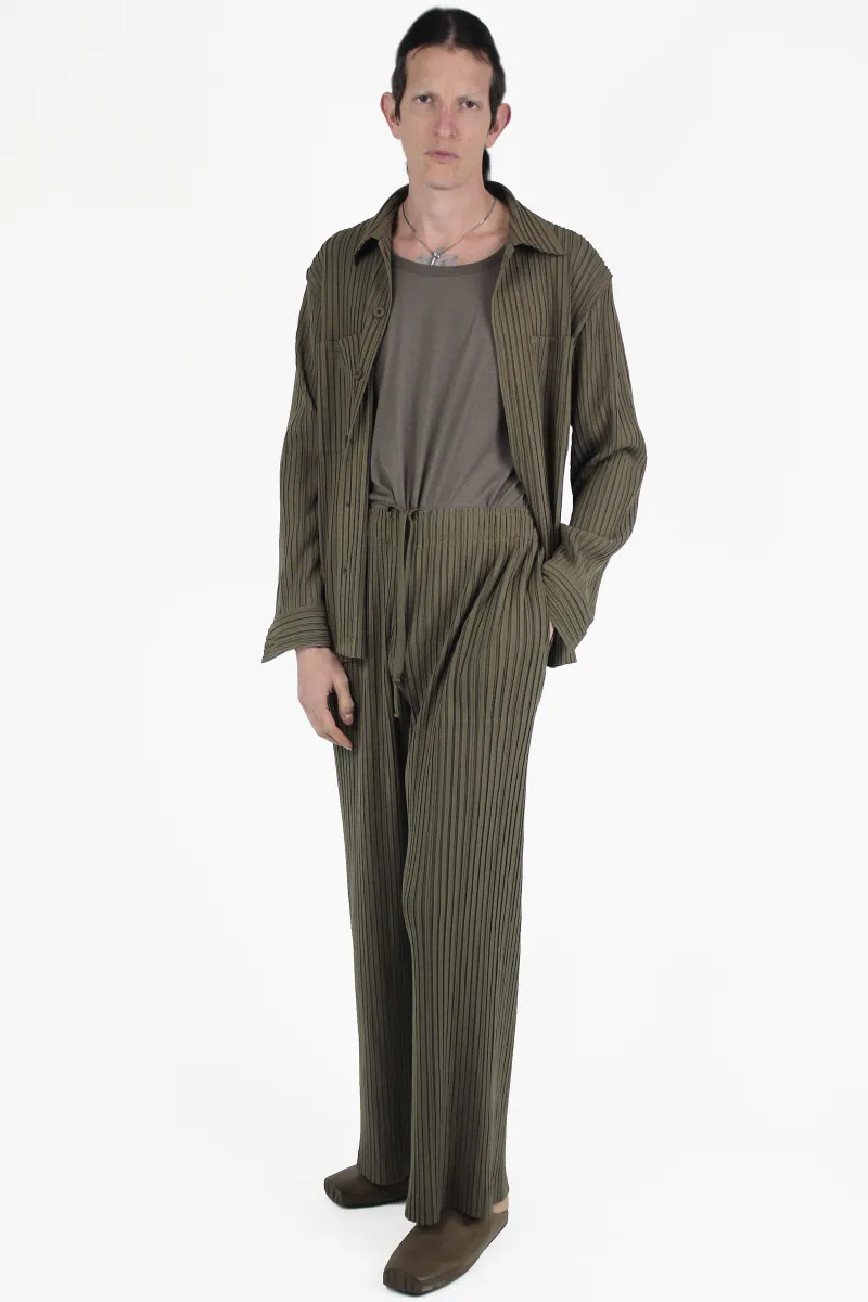 Gongdid Design 자켓 Stripe Pleats Jacket