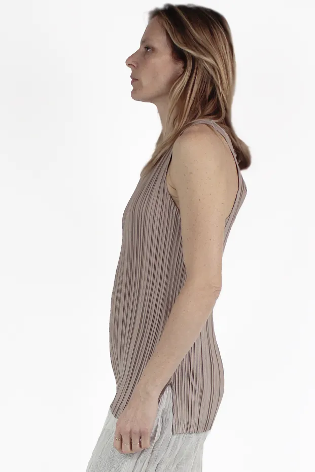 Gongding Design Canotte Pleats Tank Top 2
