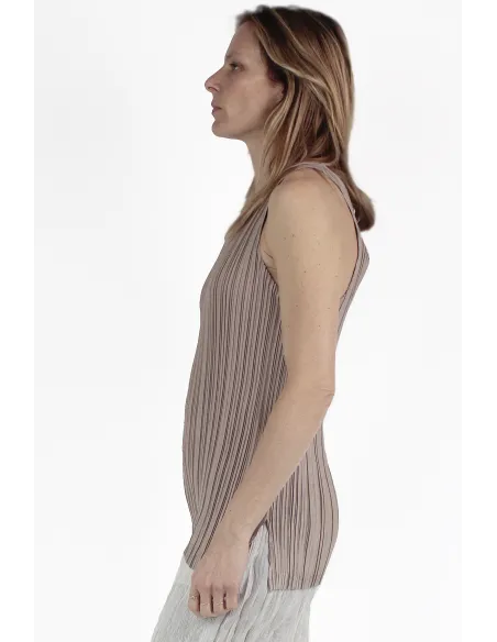 Gongdid Design Canotte Pleats B Tank Top