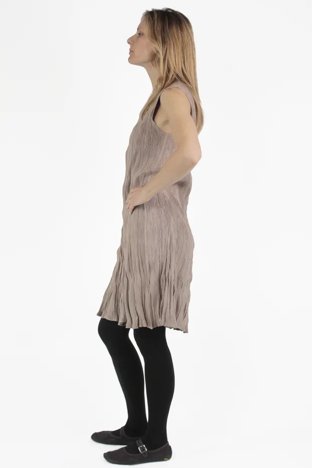 Gongdid Design VESTIDOS Wavy Pleats Dress 2
