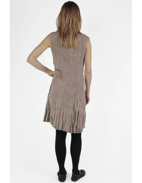 Gongdid Design ROBE Wavy Pleats Dress