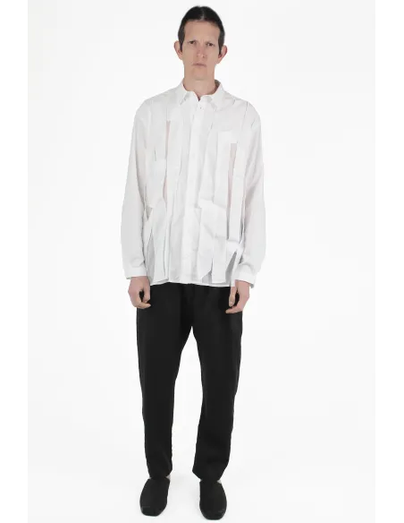 Giovanni Cavagna シャツ Stripe Long Shirt