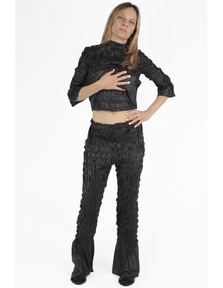 Gongdid Design PANTALONS Hand Pleated Pants