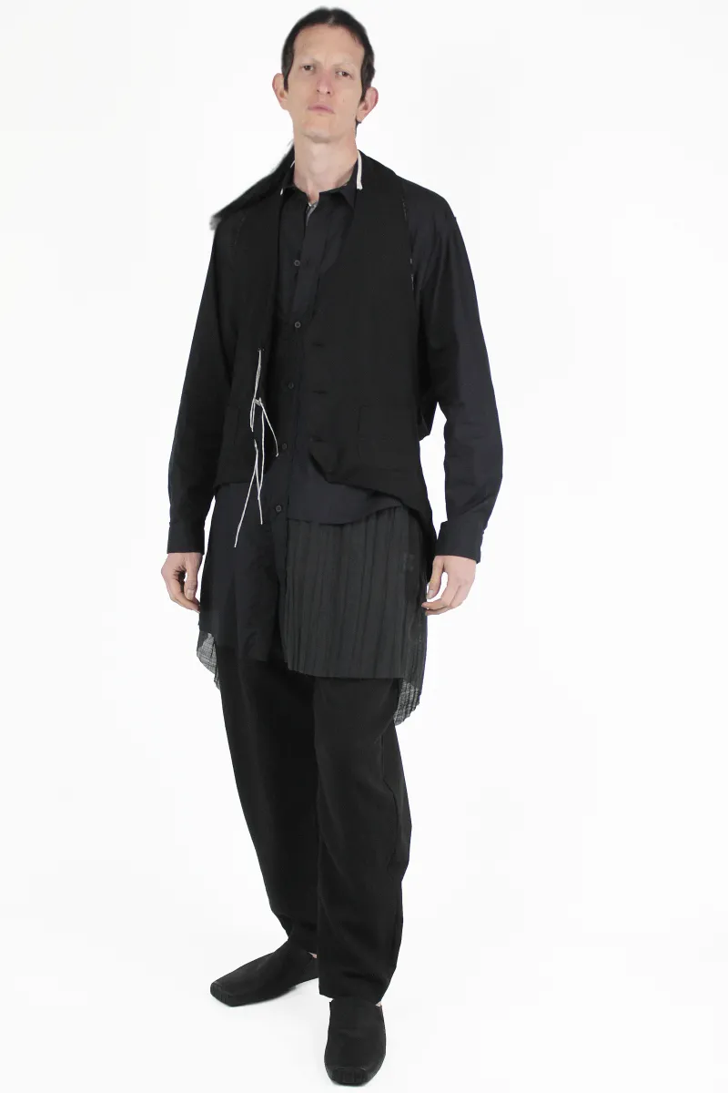 Giovanni Cavagna Gilets Asymmetric Tailoring Vest