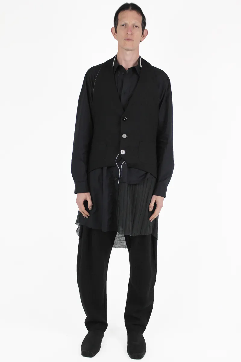 Giovanni Cavagna チョッキ Asymmetric Tailoring Vest