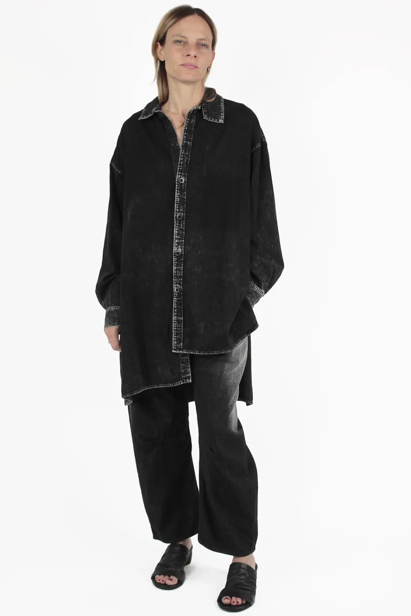 Yohji Yamamoto CHEMISES Umbalanced Big Blouse