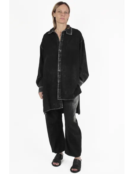 Yohji Yamamoto CAMICIE Umbalanced Big Blouse