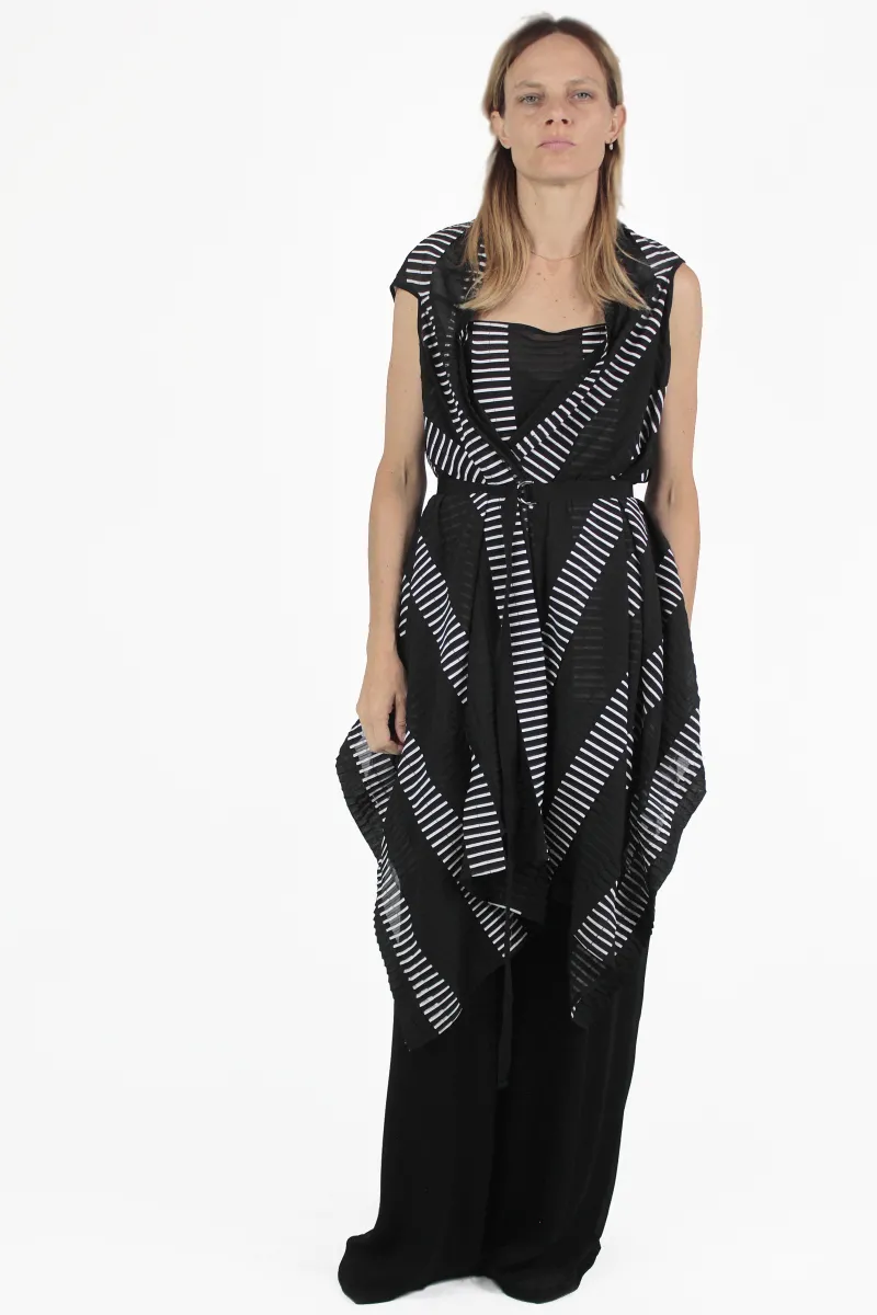 PierAntonio Gaspari 无袖的 Plisse Trompe Vest