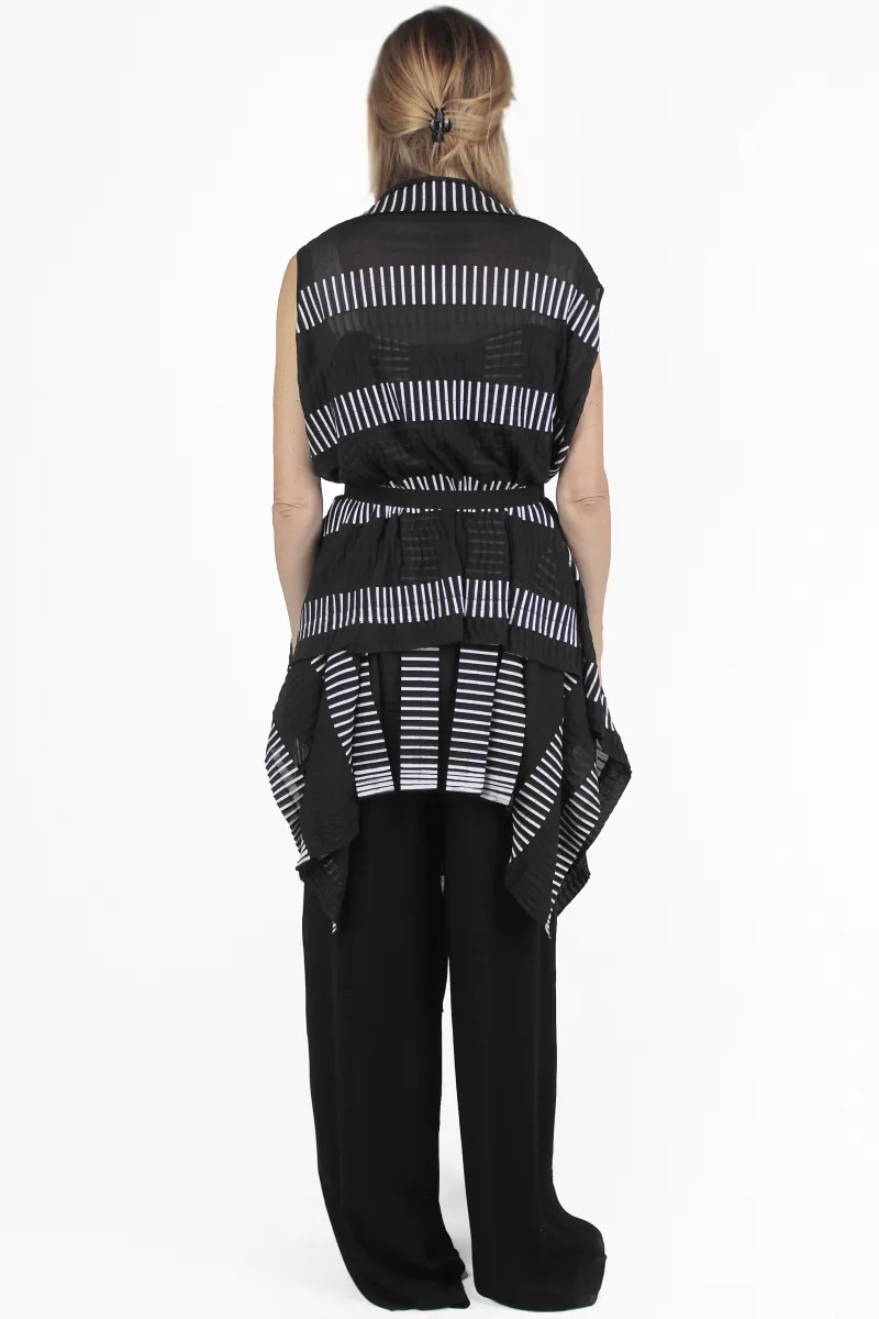 PierAntonio Gaspari Chaqueta sin mangas Plisse Trompe Vest