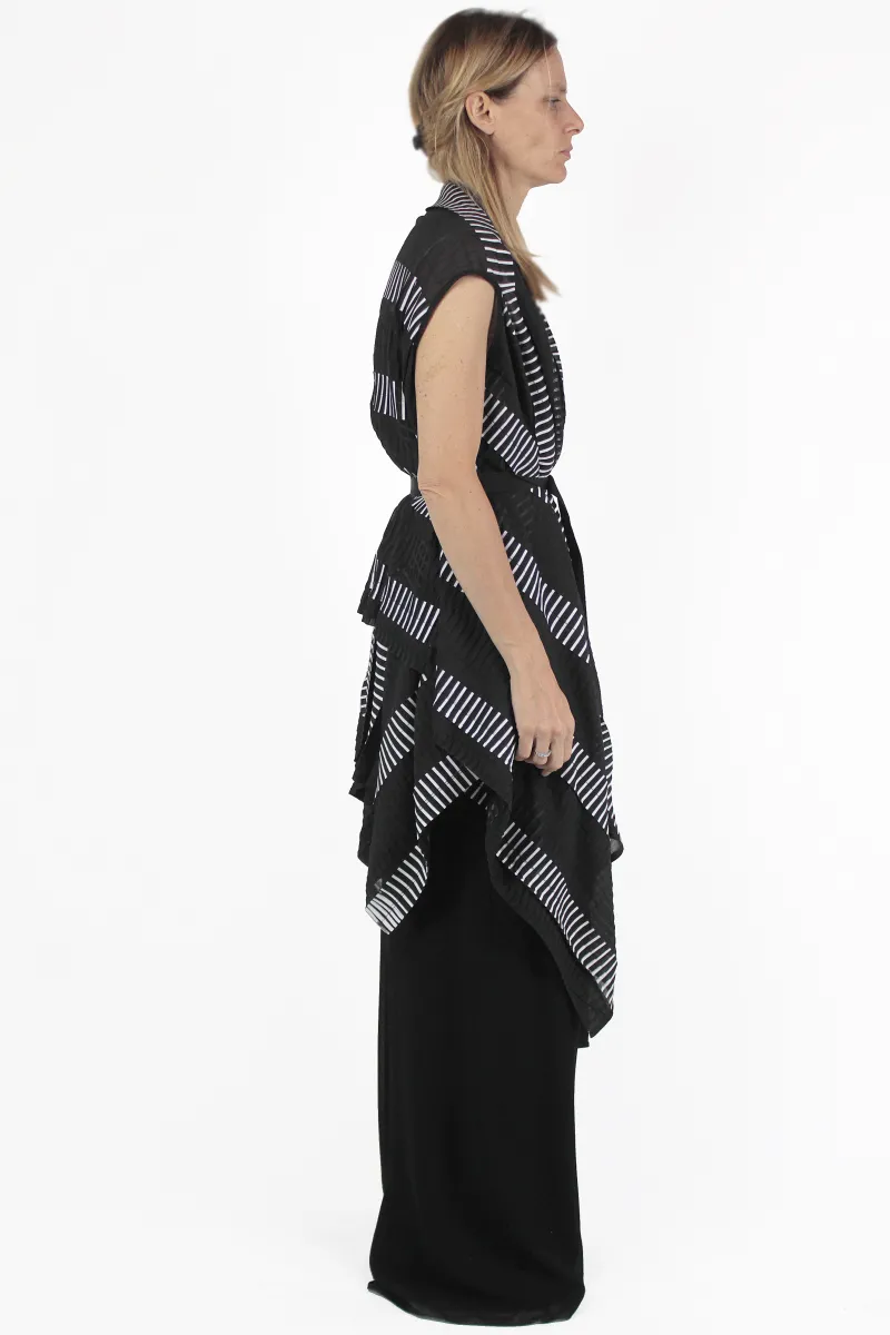 PierAntonio Gaspari 无袖的 Plisse Trompe Vest