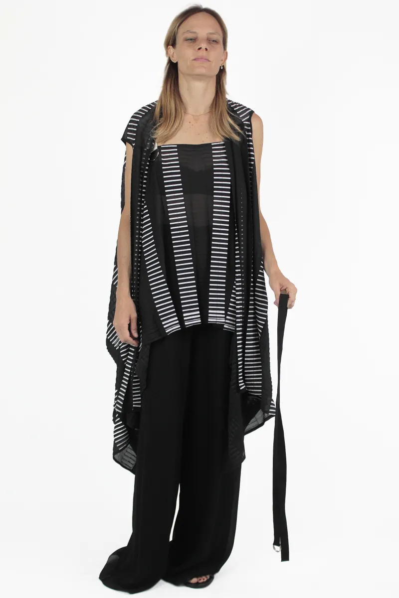 PierAntonio Gaspari ノースリーブジャケット Plisse Trompe Vest