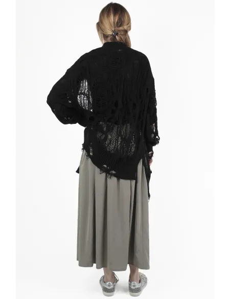 Yohji Yamamoto STRICKJACKEN Thread Long Cardigan