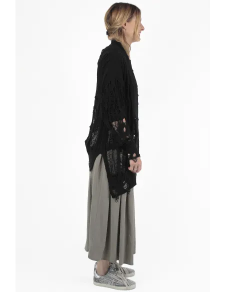 Yohji Yamamoto STRICKJACKEN Thread Long Cardigan
