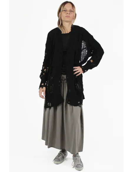 Yohji Yamamoto STRICKJACKEN Thread Long Cardigan