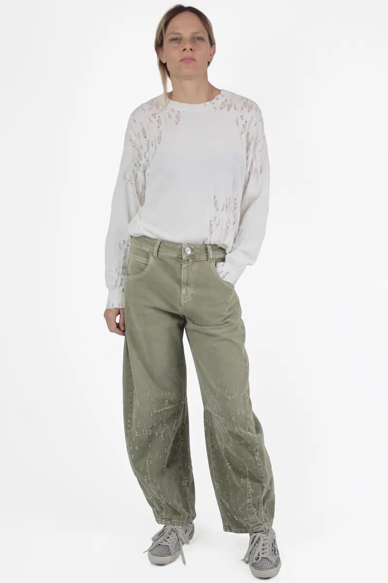 High PANTALONI Happily Destryed Trousers