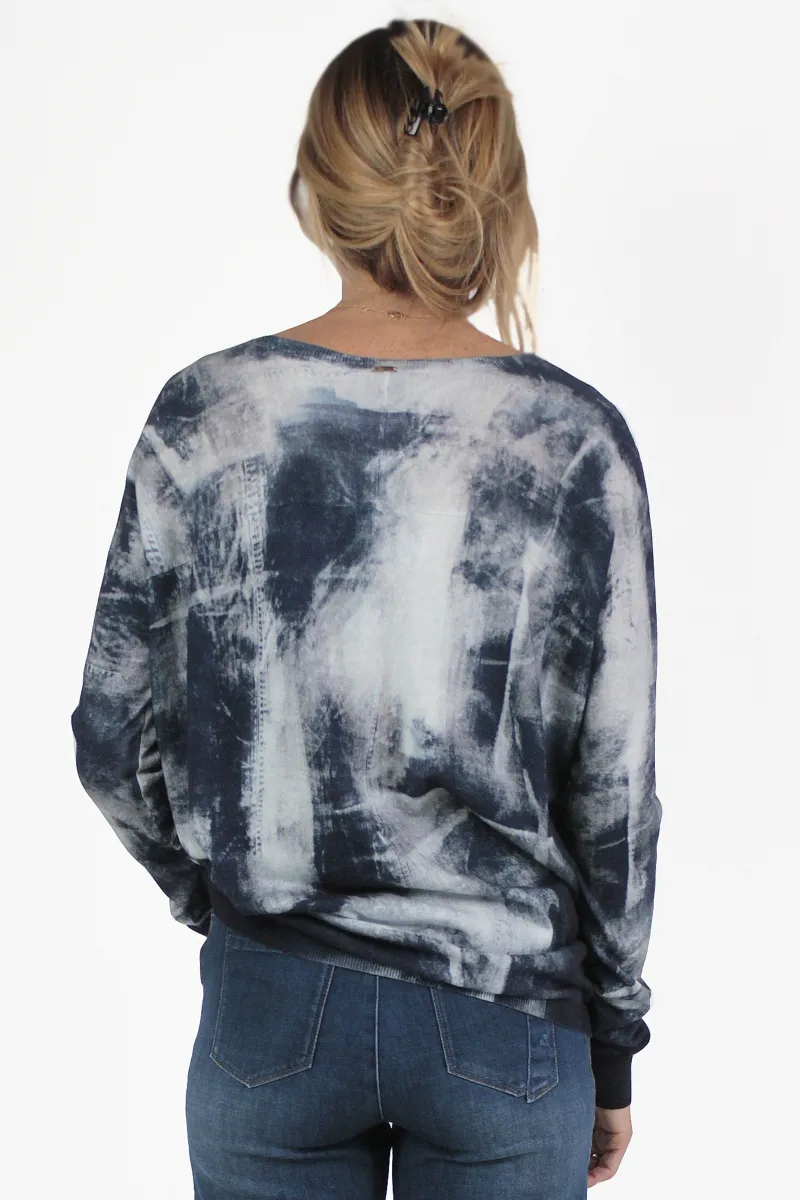 High CHANDAILS Shibori Jet Sweater