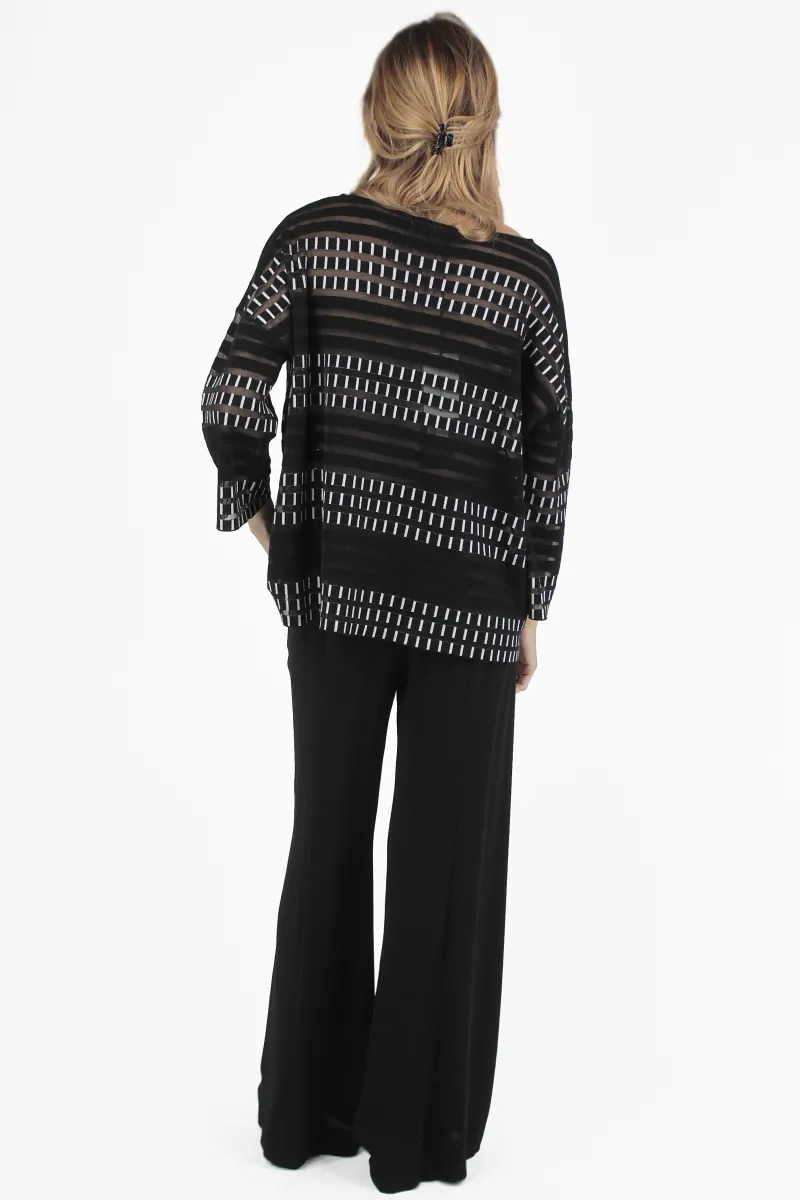 PierAntonio Gaspari PULLOVER Pul Jacquard Plisse