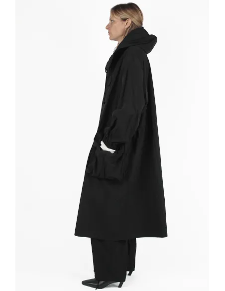 Yohji Yamamoto UNDURCHLASSIG Hooded Big Coat