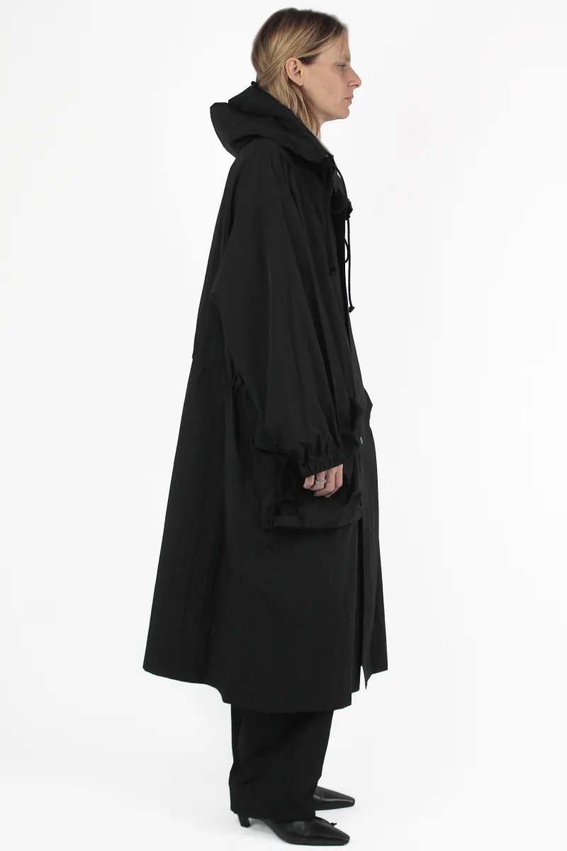 Yohji Yamamoto UNDURCHLASSIG Hooded Big Coat