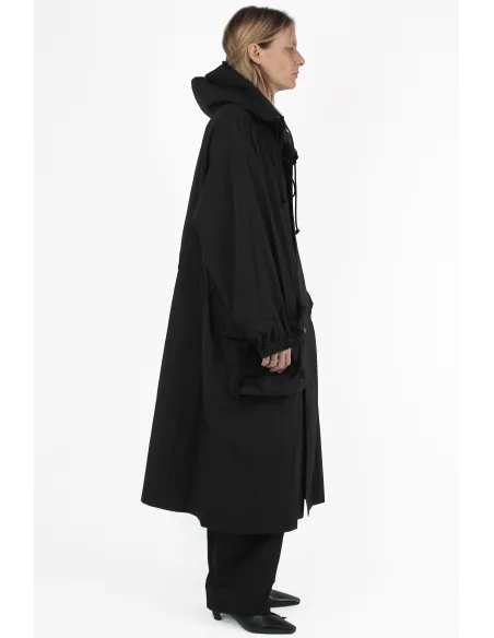 Yohji Yamamoto UNDURCHLASSIG Hooded Big Coat