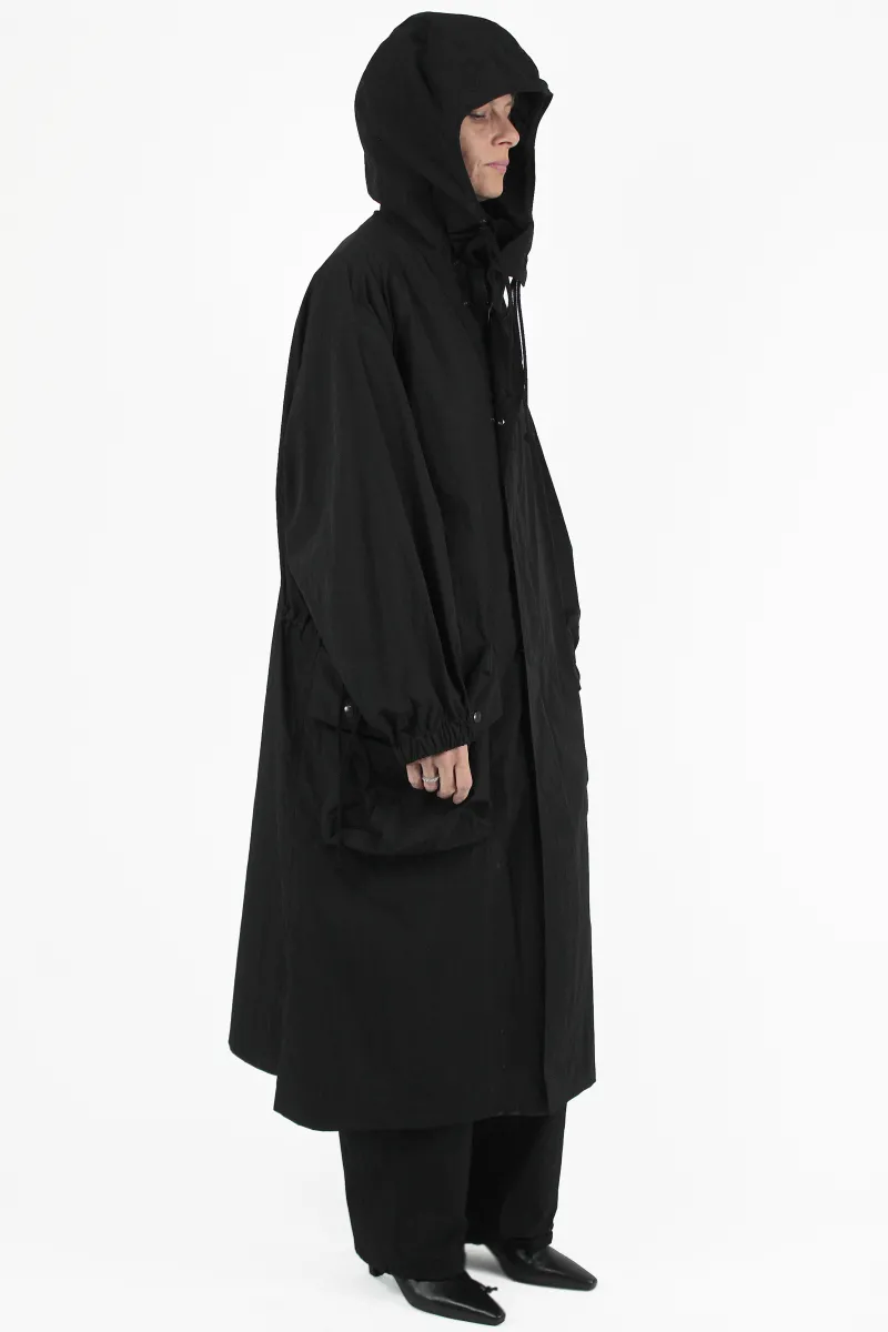Yohji Yamamoto UNDURCHLASSIG Hooded Big Coat