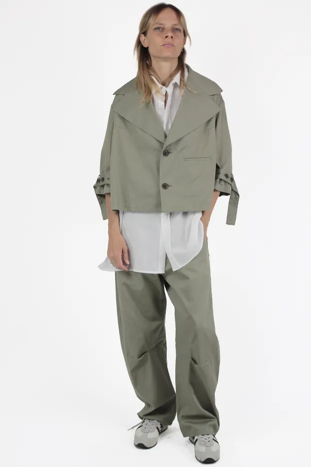 Yohji Yamamoto GIACCHE N-Wide Collar JB Khaki