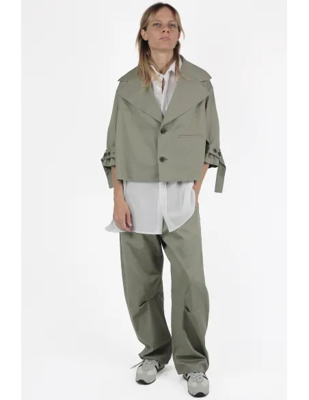 Yohji Yamamoto GIACCHE N-Wide Collar JB Khaki