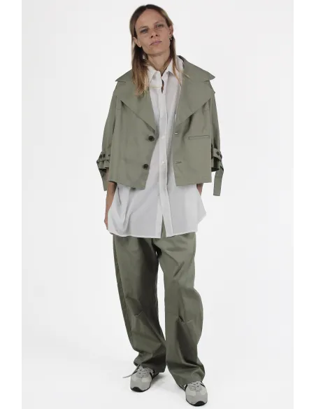 Yohji Yamamoto GIACCHE N-Wide Collar JB Khaki