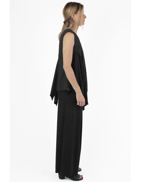 High 짧은 티셔츠 Compass Long Top